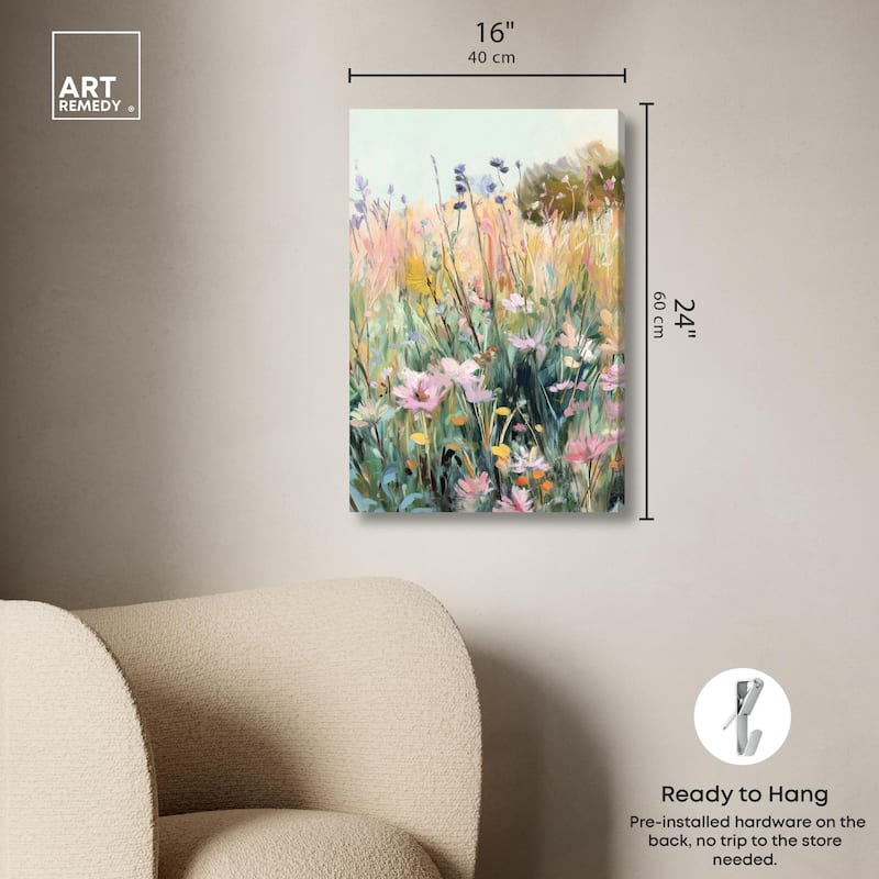 Floral Impressionism II Canvas by Art Remedy, Gallery Wrapped