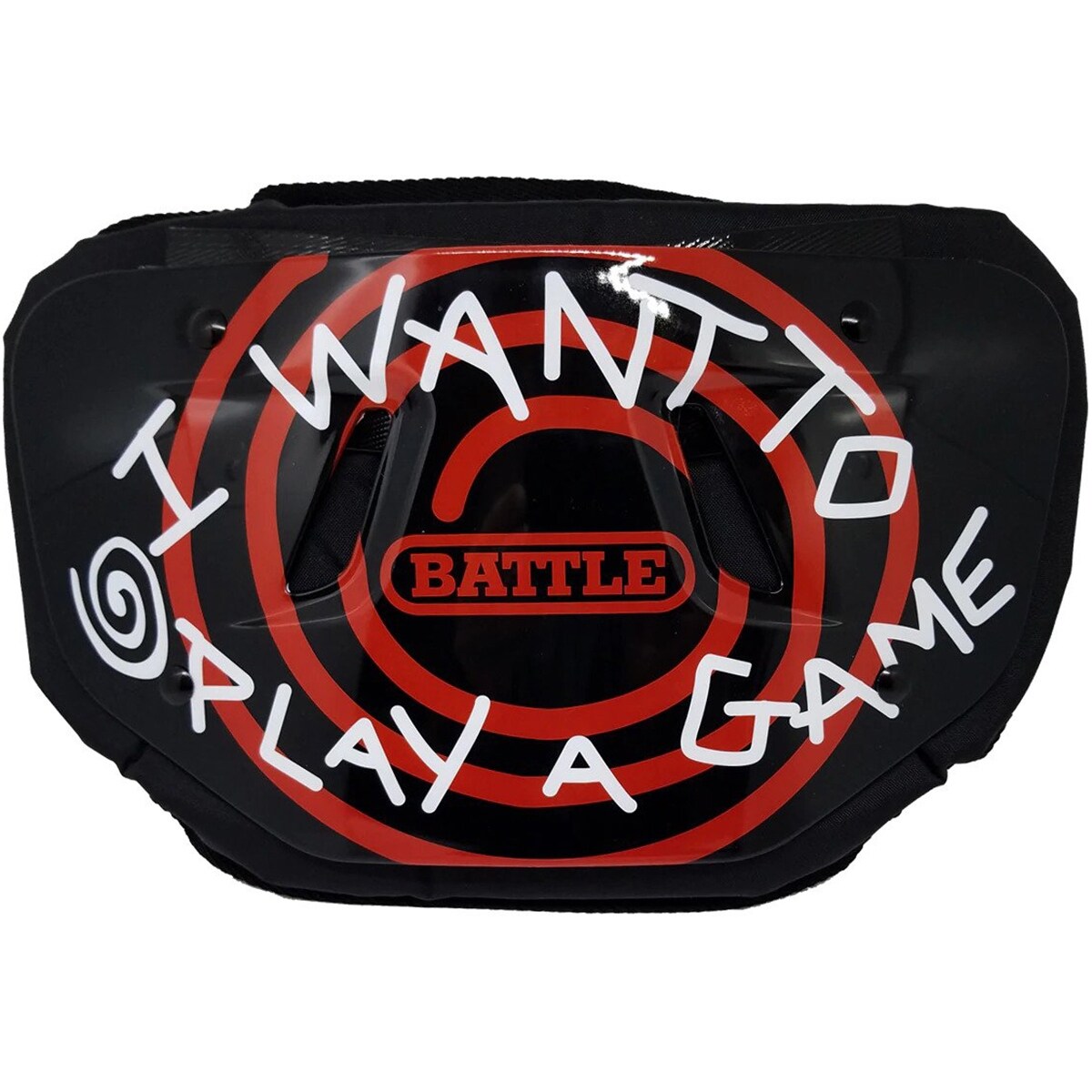 Shop Battle Sports Science Want To Play A Game Adult Chrome Football Back Plate One Size Overstock 28893311