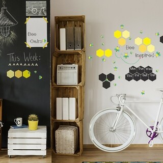 Walplus Bee Honeycomb Blackboard Children Wall Sticker Nursery Decor