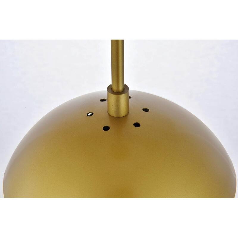 Frosted White Glass 1-Light 8-inch Pendant