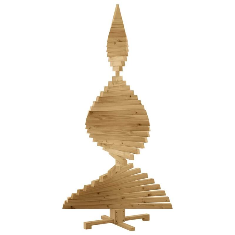 vidaXL Christmas Trees with Stand Natural/Brown Solid pine wood