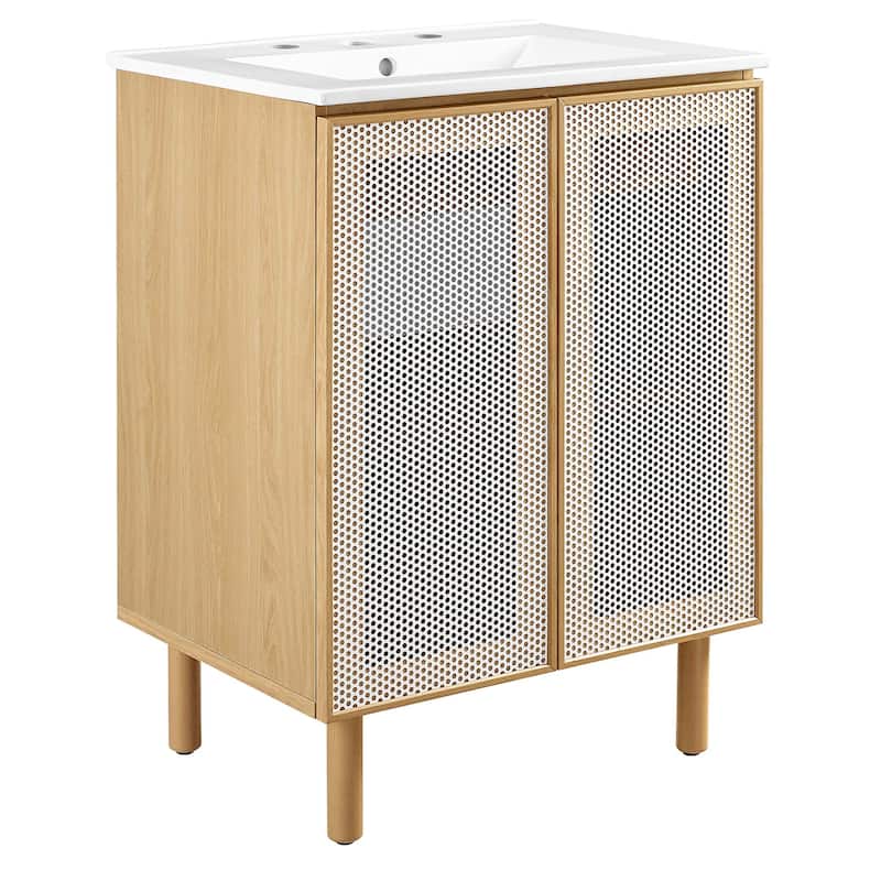 Calla 24" Perforated Metal Bathroom Vanity