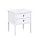 preview thumbnail 24 of 31, Ettington Carved Bamboo 2-drawer Nightstand by Greyson Living White