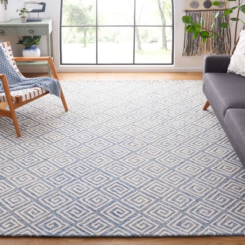 SAFAVIEH Handmade Metro Wencke Geometric Wool Rug