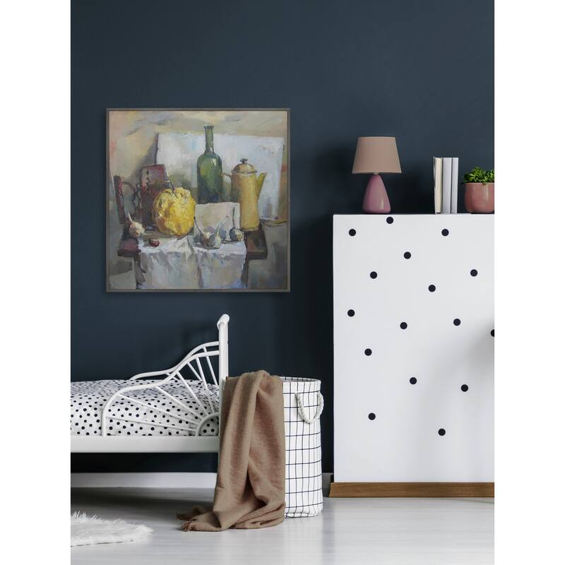 Food Is Good Mood Floater Framed Print on Canvas