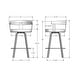 preview thumbnail 4 of 8, Amisco Lars Swivel Counter and Bar Stool