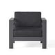 preview thumbnail 30 of 43, Cape Coral Outdoor Club Chairs with Optional Sunbrella Cushions (Set of 2) by Christopher Knight Home