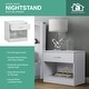 preview thumbnail 4 of 8, OS Home and Office Furniture Model 6002 One Drawer White Nightstand
