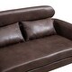 preview thumbnail 23 of 36, Loveseat, Lounge Sofa, Double Seat Removable Headrest with 2 Pillows
