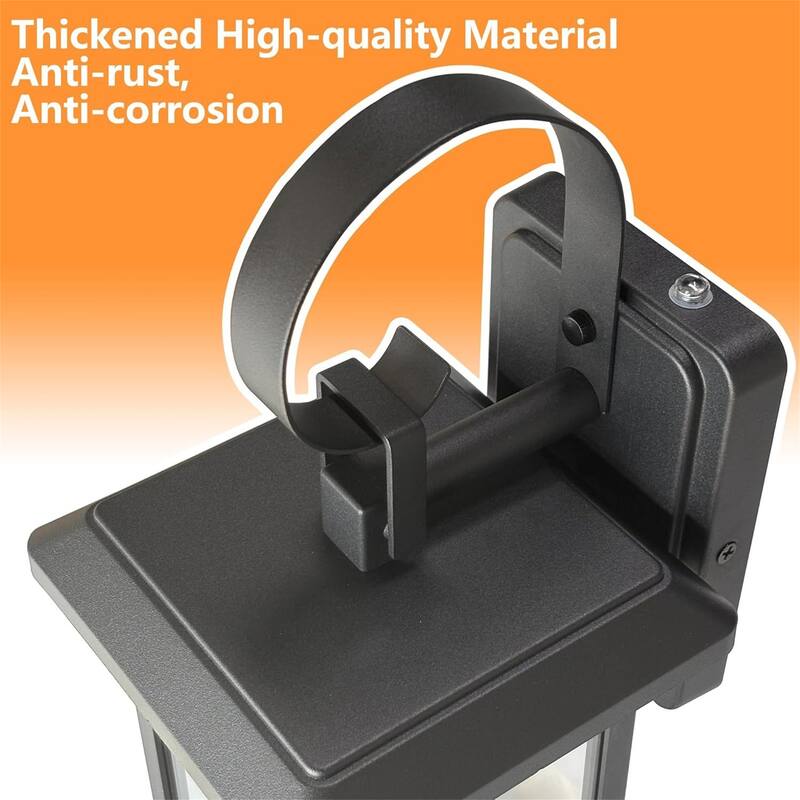 Outdoor Dusk to Dawn Wall Light Black Exterior Light Fixture