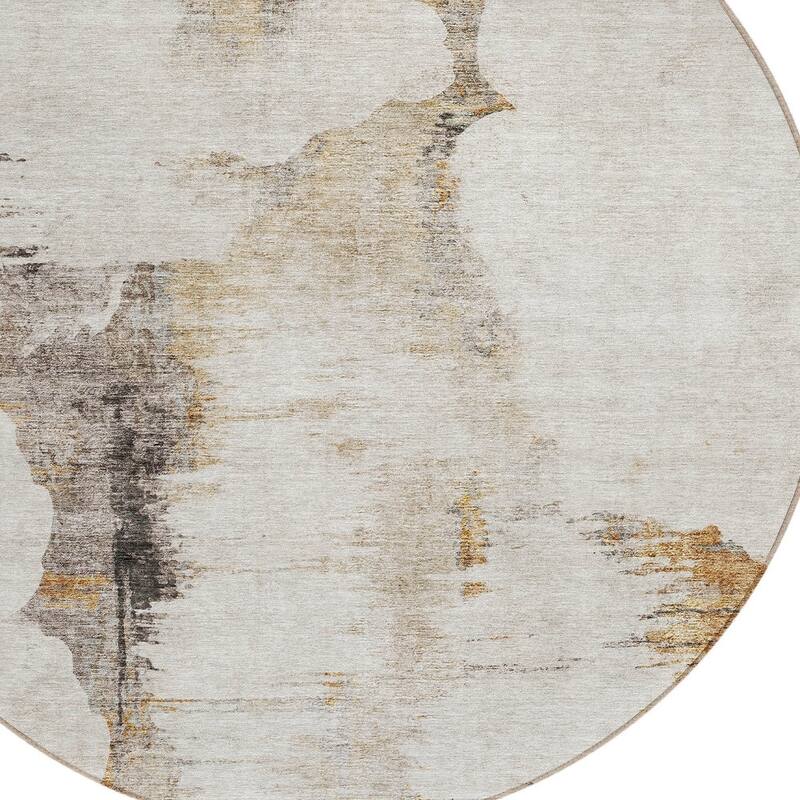 HomeRoots Abstract Transitional Rectangle Outdoor Rug