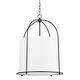 preview thumbnail 2 of 0, Orlando Large 1 Light Lantern Pendant Black Brass