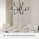 preview thumbnail 7 of 13, Hunter Sunjai 12-Light 3-Tier Candle Chandelier - Contemporary, Glam, Geometric