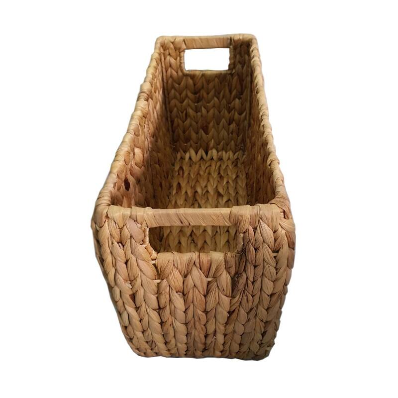 Hyacinth Magazine Rack Record Album Basket - 16"W" x 10"H x 6"D