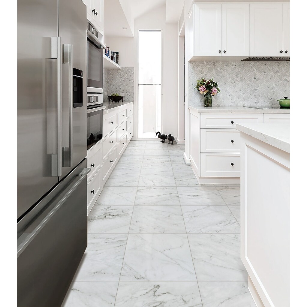 COREtec VV840-12272 Dalle Vinyle Lisse 18x36 - Ciment Romano - Sol Souple