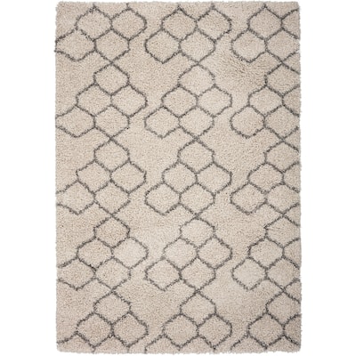 Strick & Bolton Spina Abstract Honeycomb Plush Area Rug