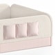 preview thumbnail 111 of 124, Twin/Full/Queen Teddy Fleece Floor Bed with Upholstered Safety Rails and Pocket