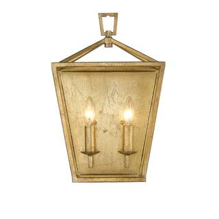 Carson Carrington Tarfala Traditional Gold Wall Sconce Light Fixture
