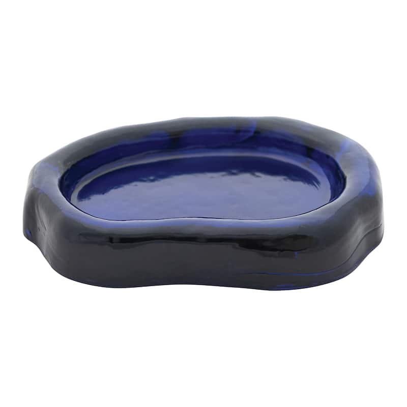 Pressed Glass Organic Shaped Dish