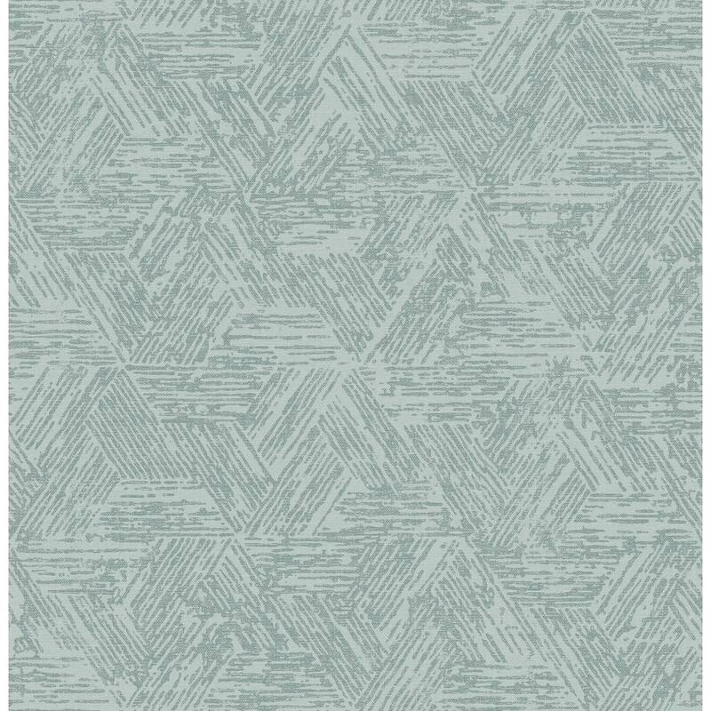 A-Street Prints Retreat Denim Quilted Geometric Wallpaper