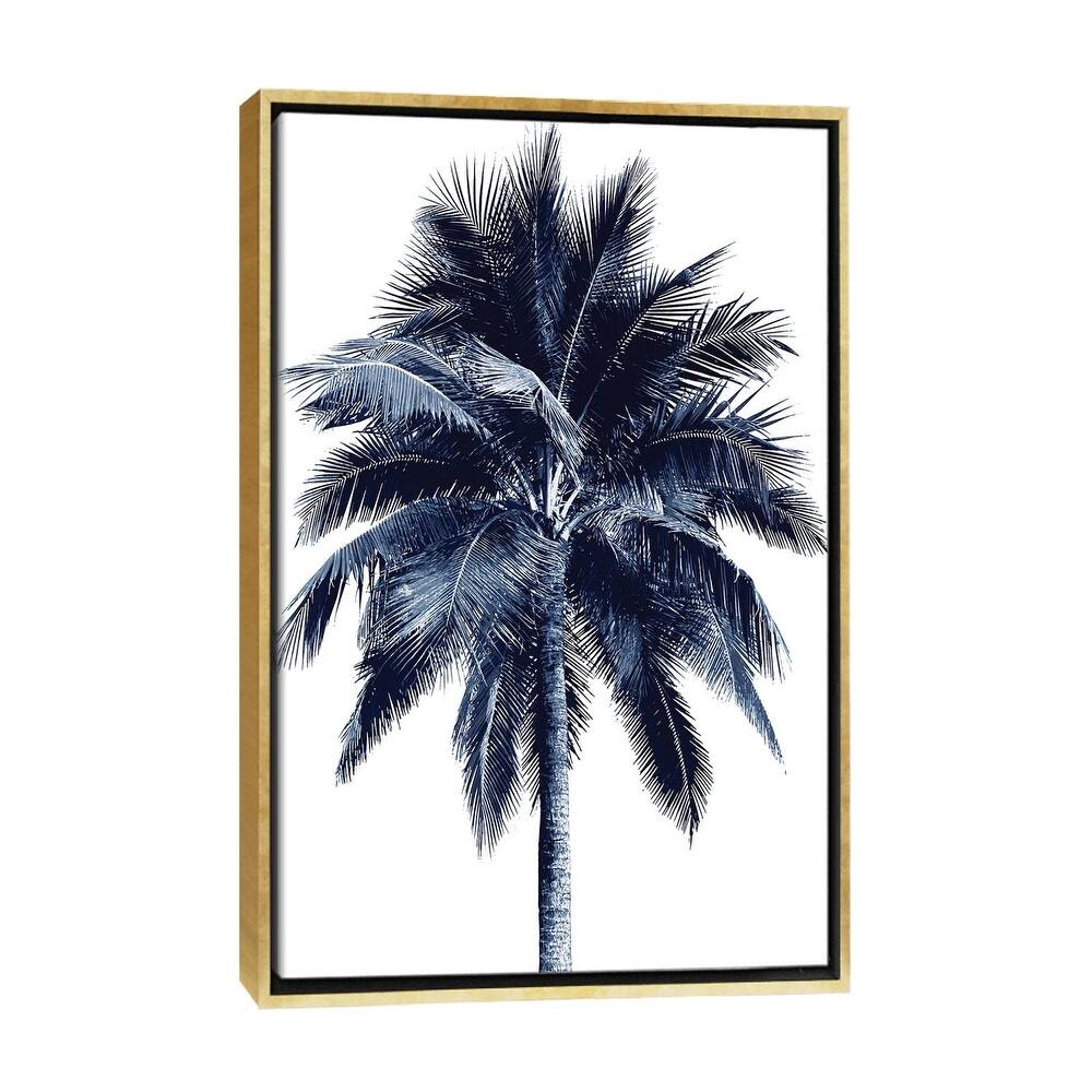 iCanvas "Blue Palm Tree I" by Devon Davis Framed Canvas Print