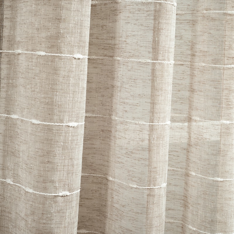 Lush Decor Farmhouse Textured Sheer Valance Single..