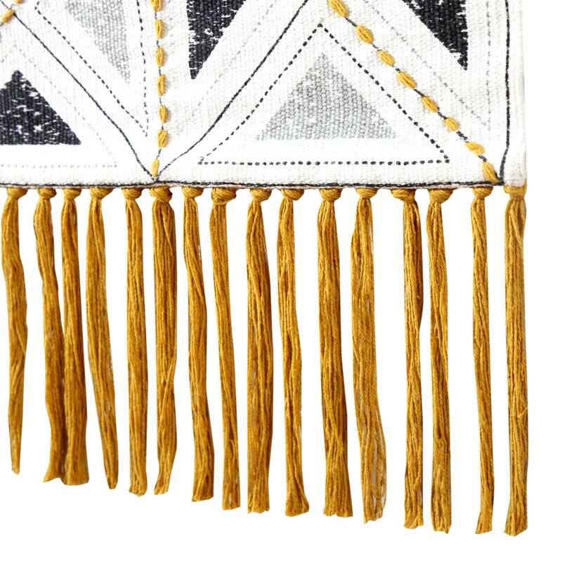 Sevita Dynamic Diamond Embroidered Wall Hanging - 21.5" x 33"