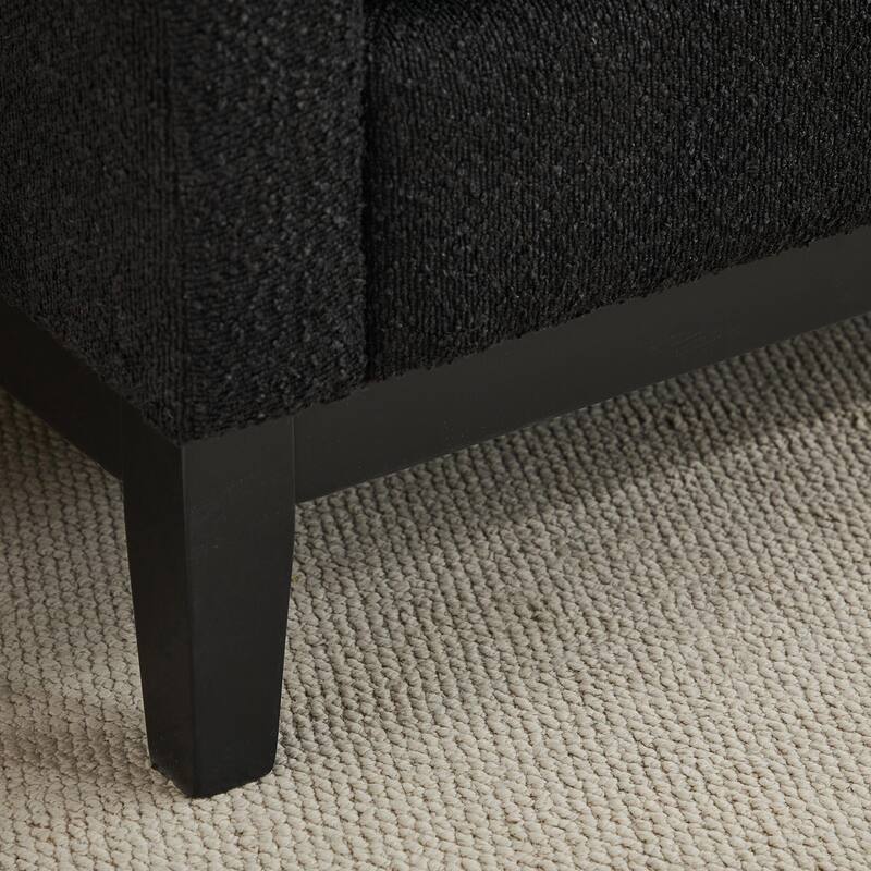 ​66" Upholstered Storage Bench - PU with Bolster Pillows