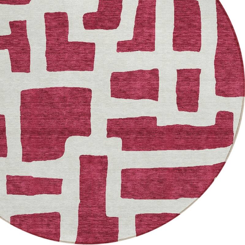 HomeRoots Abstract Transitional Rectangle Outdoor Rug