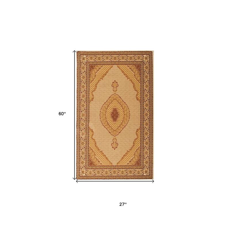 HomeRoots Gihe Moroccan Traditional Runner Area Rug
