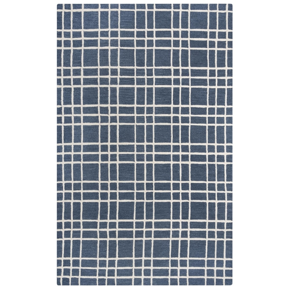 Alora Decor Lofton Plaid Hand-tufted Wool Rug