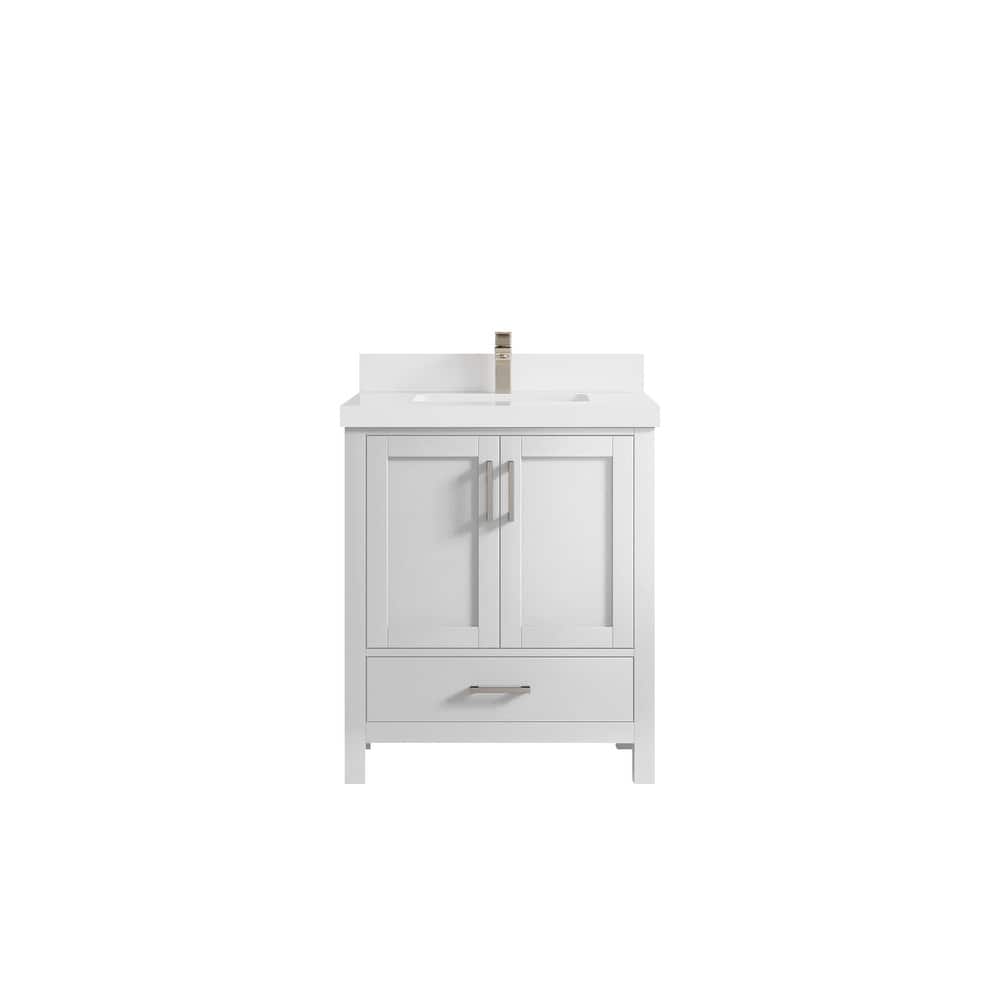 Willow Collections 30 in. W x 22 in. D Malibu Single Sink Bathroom Vanity with Countertop