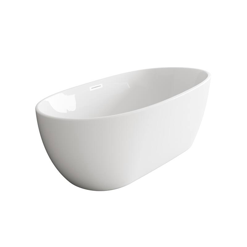 Adler Soaking Bathtub in Glossy White