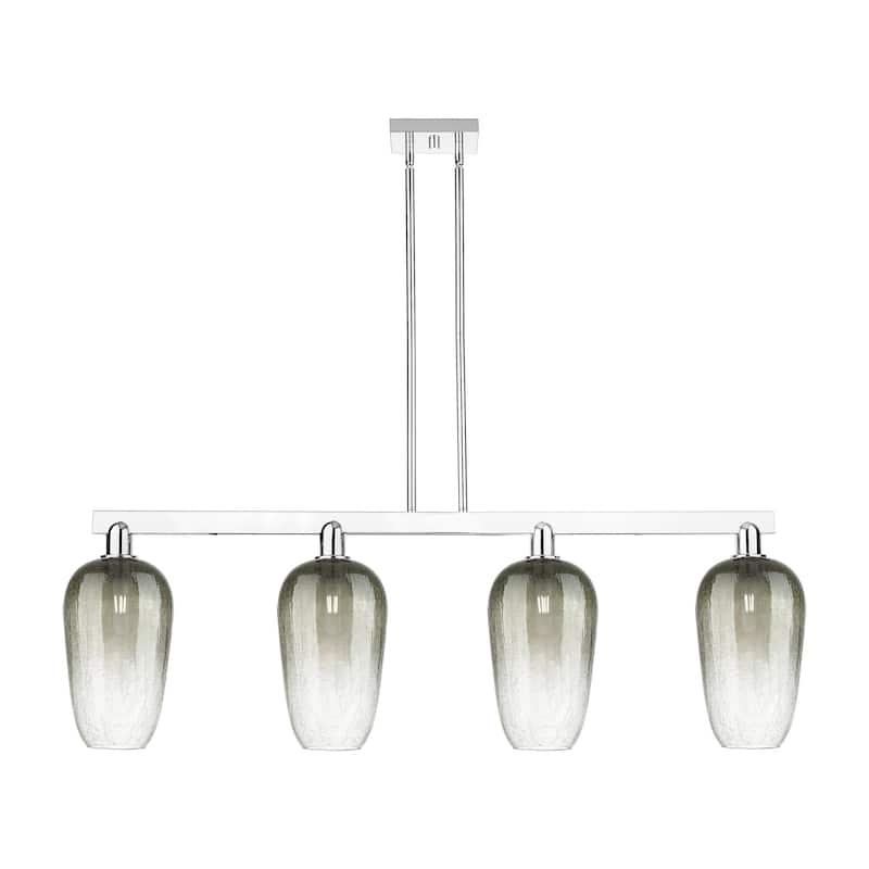 Innovations Lighting 716-4I-16-48 Brookhaven Flute Linear Brookhaven - Polished Chrome / Slate