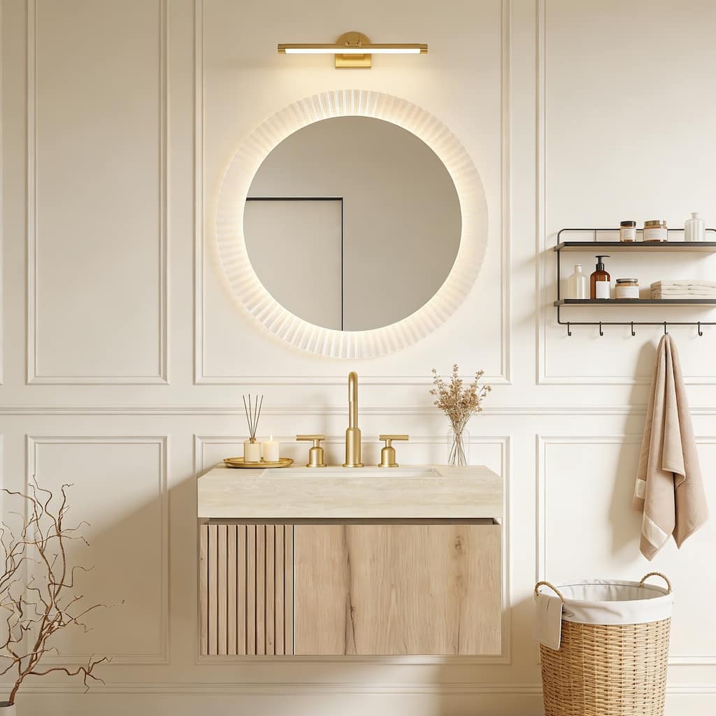 Mondern Floating Bathroom Vanity with 3 Pre-drilled Faucet Holes