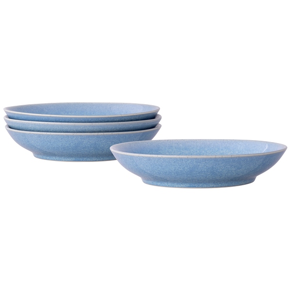 Colorwave Kiln Azure Set of 4 Coupe Pasta Bowls, 9.25