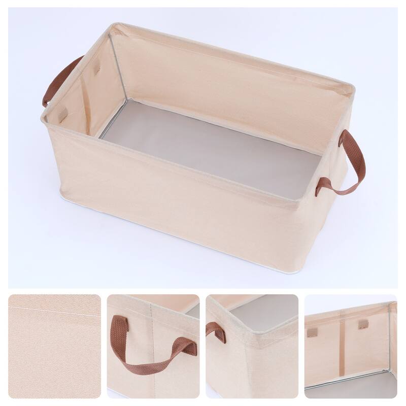 Storage Cube, Fabric Storage Bin with Handles for Shelves Closet, 1 Pack Collapsible Storage Basket for Organizing Clothes Books