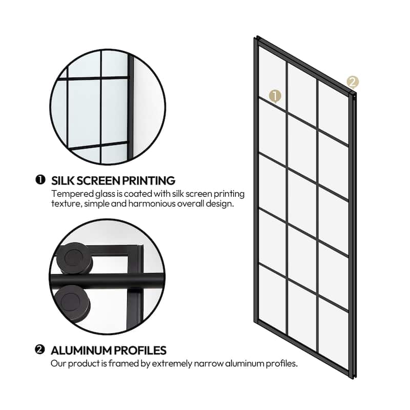 Puente Rectangle Single Sliding Framed Shower Enclosure