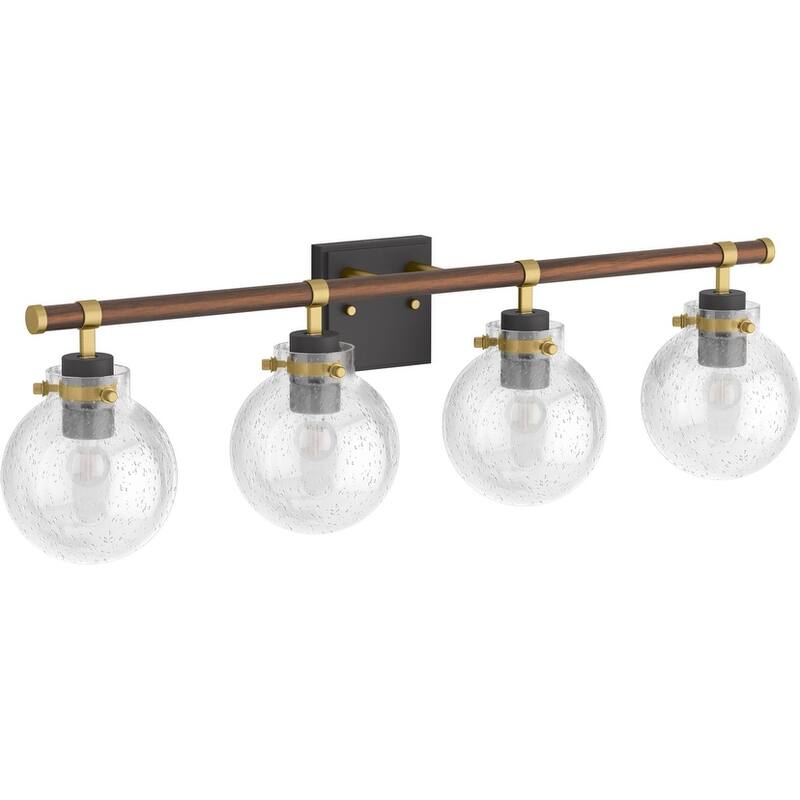 Kohler Lighting 38415-SC04 Holt 4 Light 10" Tall Wall Sconce - Matte Black / Brushed Modern Brass