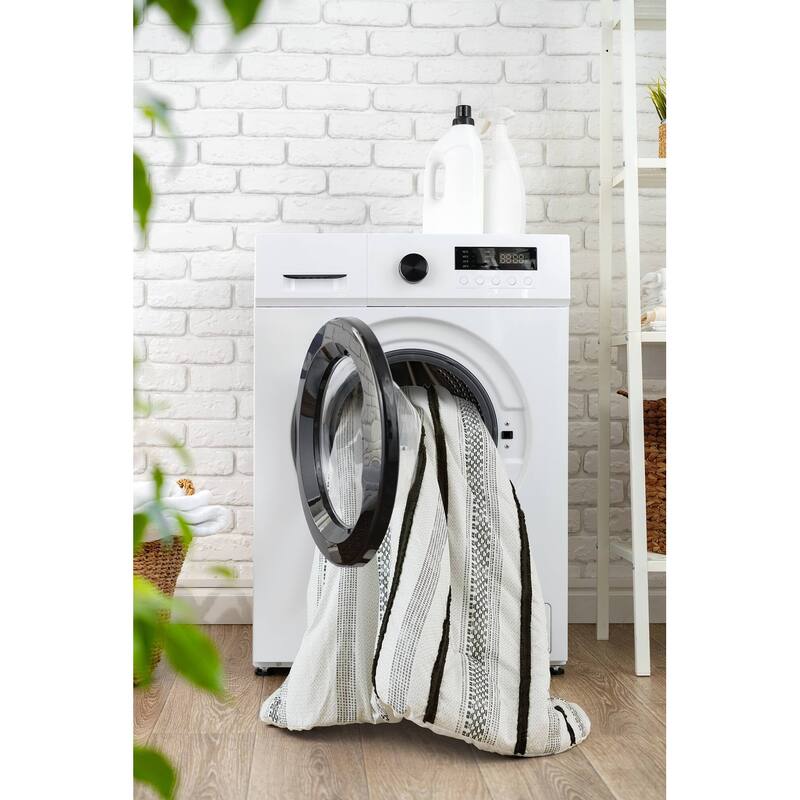 GDF Studio - Carolina 7-Piece Stripe Comforter and Quilt Set