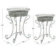 preview thumbnail 39 of 37, SAFAVIEH Hendrick Victorian Scroll Iron Outdoor Planter Set of 2. - 28.4" W x 15.4" D x 32.7 H
