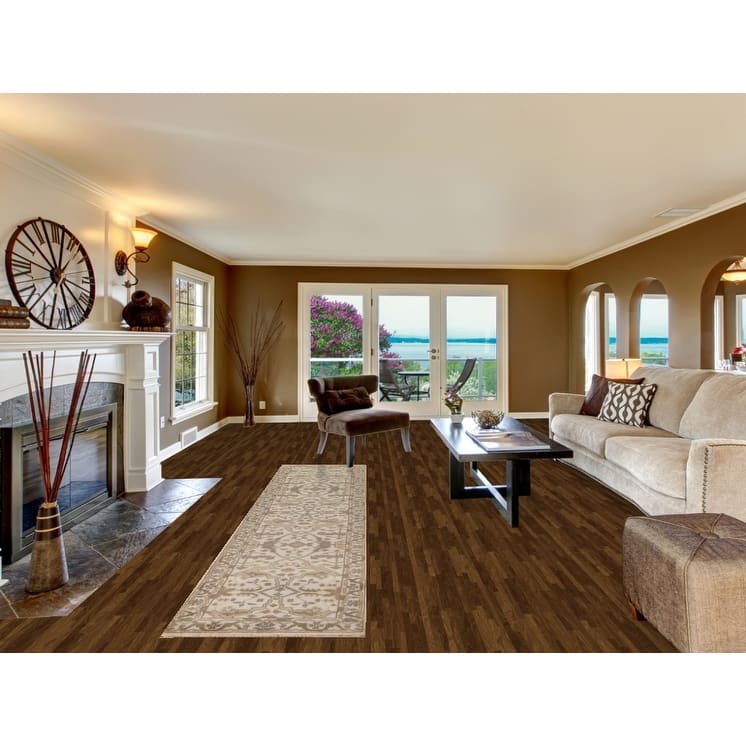 All-Over Ivory Oushak Oriental Runner Rug Hand-Knotted Wool Carpet - 2'6"x 11'9"