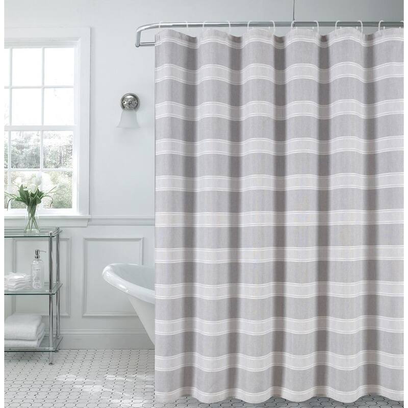 Dainty Home Madison Striped 70" x 72" Shower Curtain
