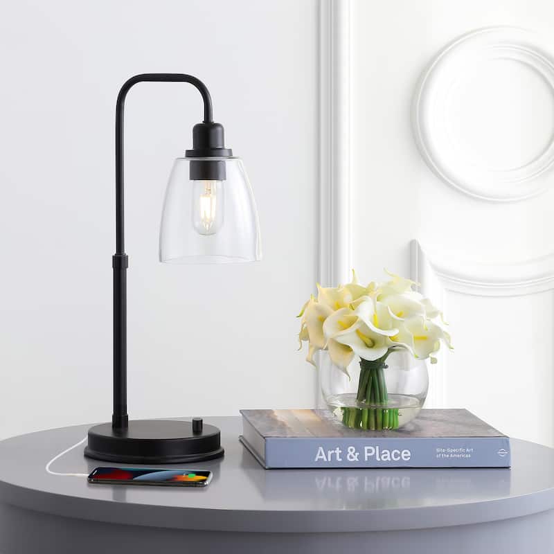 SAFAVIEH Lighting Kashton 20-inch USB Charging LED Task Lamp - 10"W x 8"D x 20"H