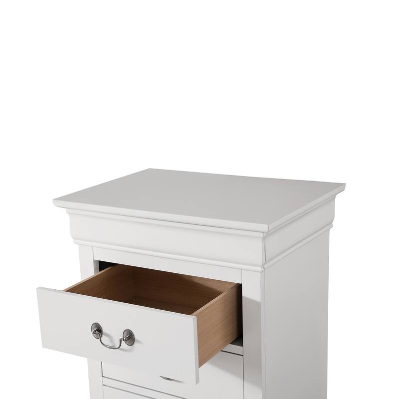 7-Drawer Wooden Bedroom Chest - 51" - White