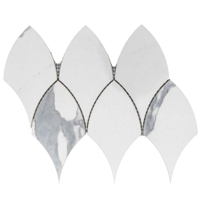 The Tile Life Stately Duchess 8x12 Calacatta Polished Porcelain Floor, Wall & Backsplash Tile