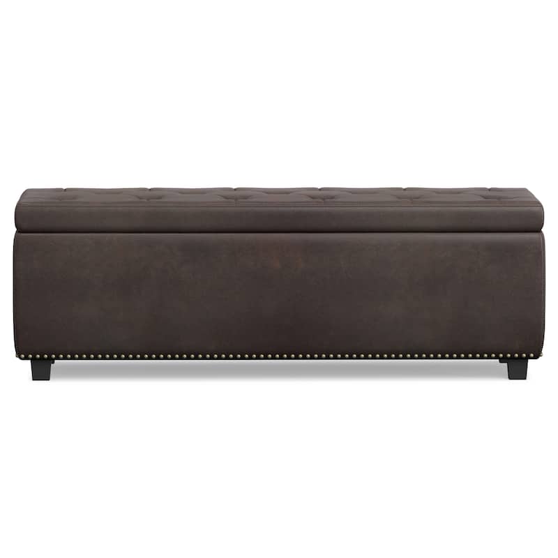WYNDENHALL Springfield 48 inch Wide Rectangle Storage Ottoman