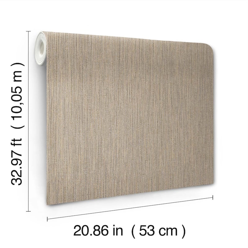 York Wallcoverings Washed Ramie Oyster Wallpaper