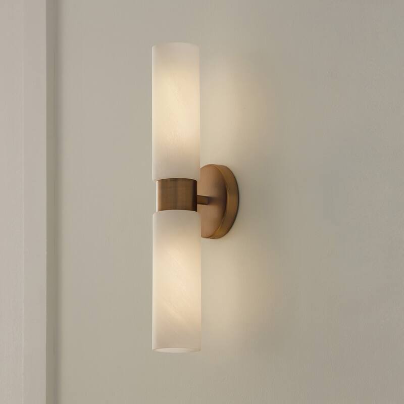 Alyssa 2-Light Sconce - 5"W x 20.5"H x 5"E