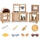 preview thumbnail 1 of 4, 3 PCS Mud Kitchen & Kids Grill Playset Wood Pretend Play Set - 3 pcs 3 pcs